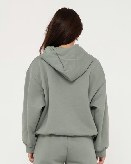 FADED PISTACHIO ONE WOMENS CLOTHING RUSTY HOODIES - P24-FTL0808-FP1-06