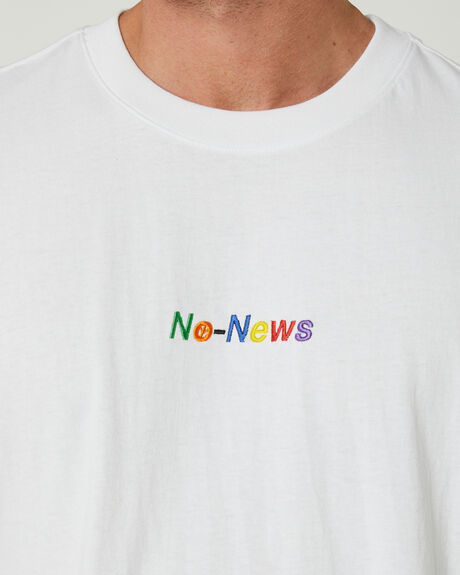 WHITE MENS CLOTHING NO NEWS T-SHIRTS + SINGLETS - NNMS24133WHT