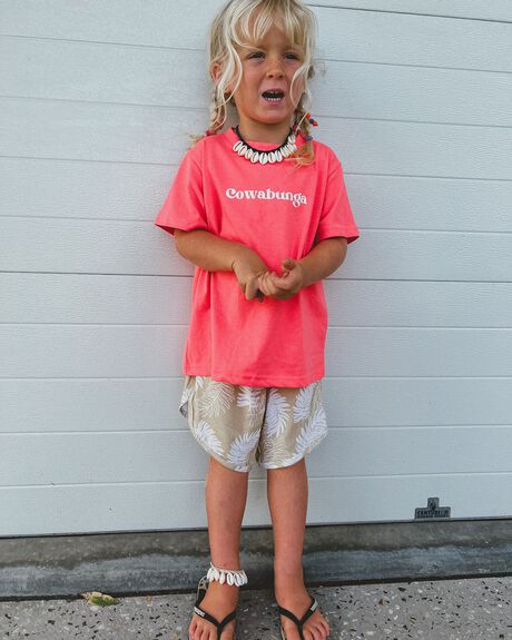 PINK KIDS GIRLS SALTY SHREDS TOPS - CO-1-L-S-2748