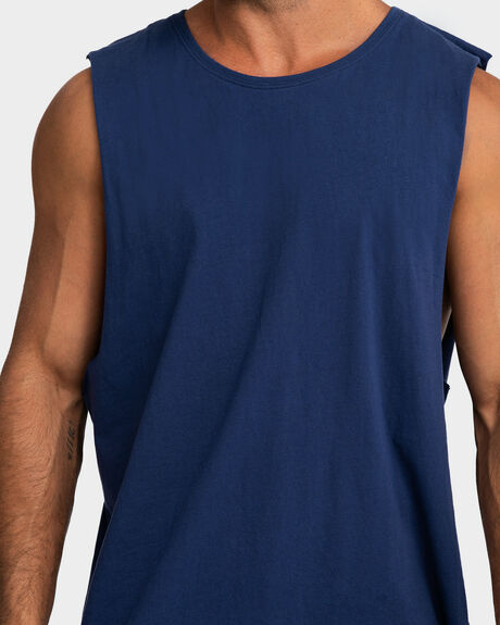 BLUE MENS CLOTHING ONEBYONE SINGLETS + TANKS - OBO-1036-S