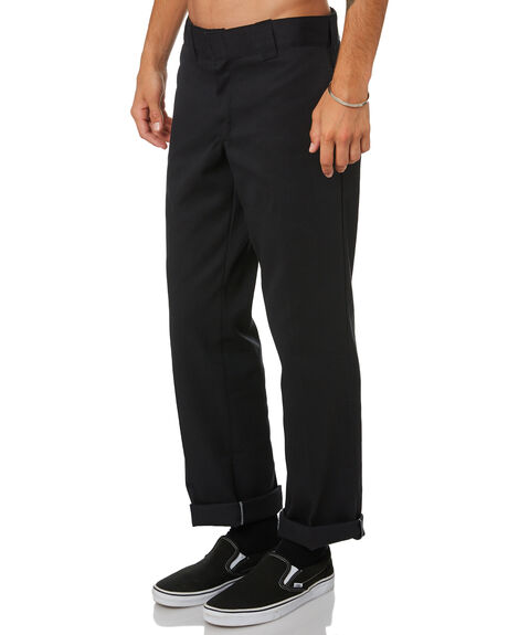 Dickies Mens 873F Flex Slim Fit Straight Work Pant - Black | SurfStitch