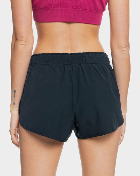 ANTHRACITE WOMENS ACTIVEWEAR ROXY SHORTS - ERJNS03374-KVJ0