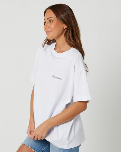 OFF WHITE WOMENS CLOTHING DEPACTUS T-SHIRTS + SINGLETS - DEWW23317WHT