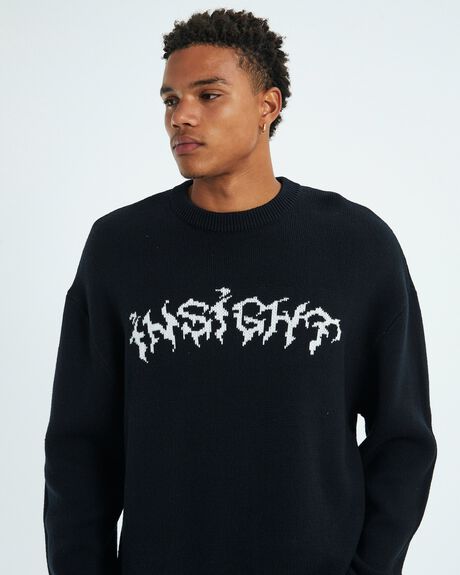 BLACK MENS CLOTHING INSIGHT KNITS + CARDIGANS - 52426800026