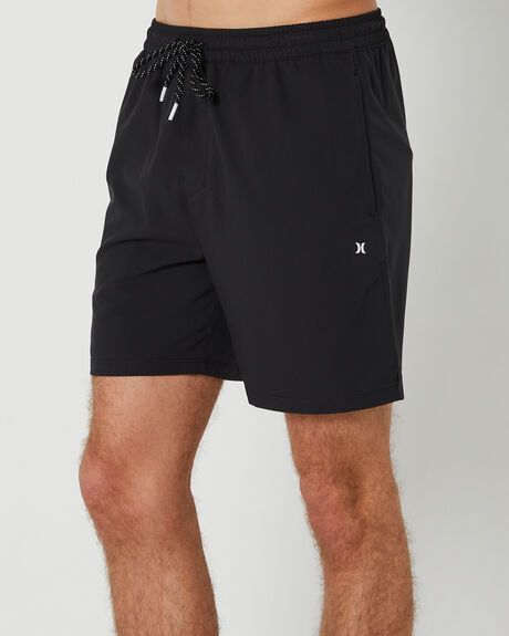 BLACK MENS CLOTHING HURLEY SHORTS - MWSSP23ETRBLK