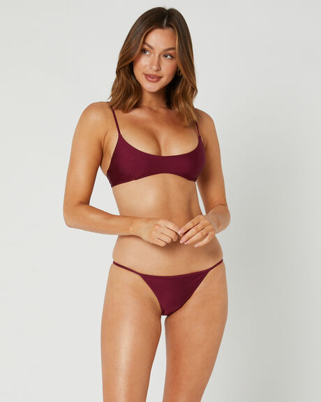 MERLOT WOMENS SWIMWEAR SWELL BIKINI BOTTOMS - S8231341MER