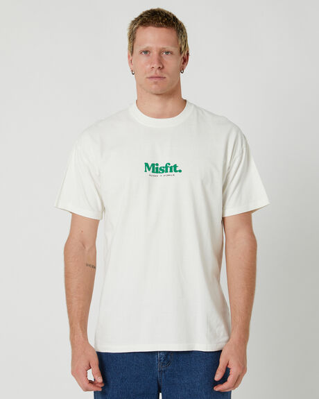 PIGMENT THRIFT WHITE MENS CLOTHING MISFIT T-SHIRTS + SINGLETS - MT023W1009-PIGWH