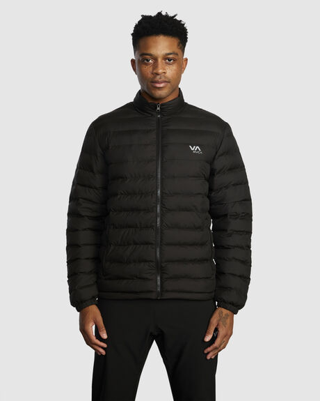 BLACK MENS CLOTHING RVCA COATS + JACKETS - AVYJK00208-BL2