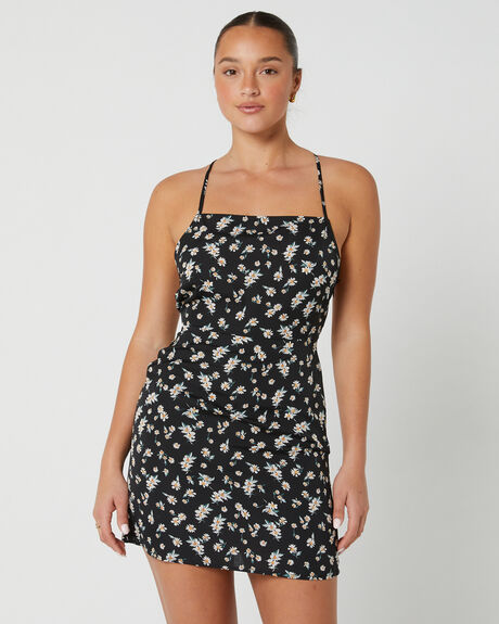 BLACK WOMENS CLOTHING RUSTY DRESSES - DRL1253-BLK