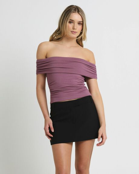 RED WOMENS CLOTHING ALICE IN THE EVE TOPS - ALWS25253-PUR