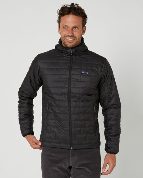Patagonia Hi Loft Down Mens Hoodie Jacket Black SurfStitch