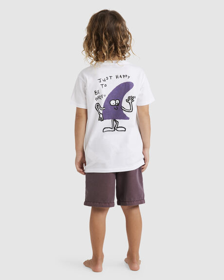 WHITE KIDS BOYS BILLABONG T-SHIRTS + SINGLETS - ABTZT00348-WHT