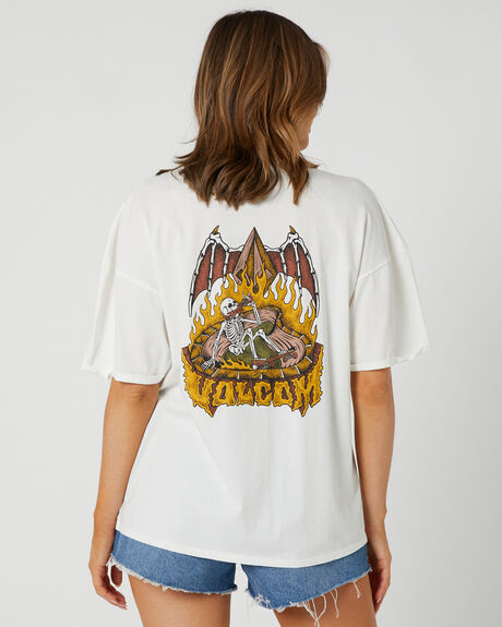 STAR WHITE WOMENS CLOTHING VOLCOM TEES - B3512312SWH