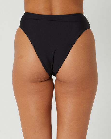 BLACK WOMENS SWIMWEAR SEAFOLLY BIKINI BOTTOMS - 40609-716BLK