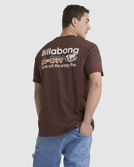 CACAO MENS CLOTHING BILLABONG GRAPHIC TEES - UBYZT00385-CAO