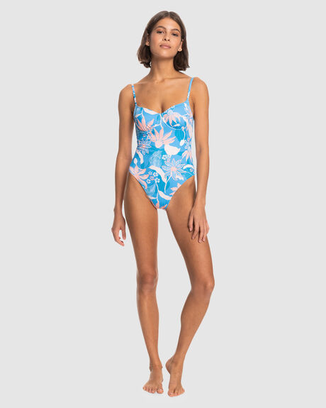 AZURE BLUE CASA WOMENS SWIMWEAR ROXY ONE PIECES - ERJX103533-BJT7