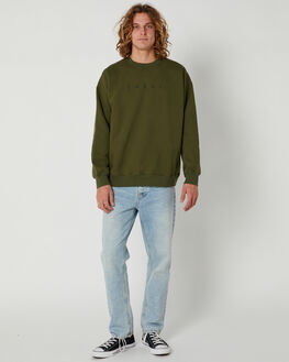 Green crew neck top