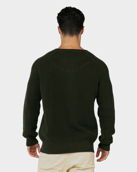 KHAKI MENS CLOTHING ONEBYONE KNITS + CARDIGANS - OBO-991-S