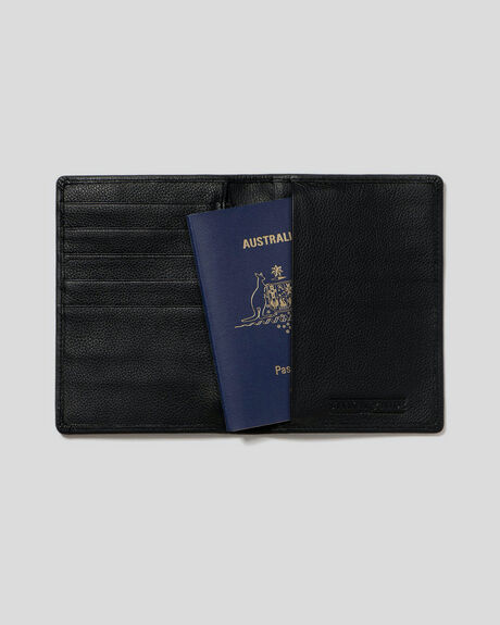 BLACK MENS ACCESSORIES STITCH AND HIDE WALLETS - TC_ATLAS_BLACK