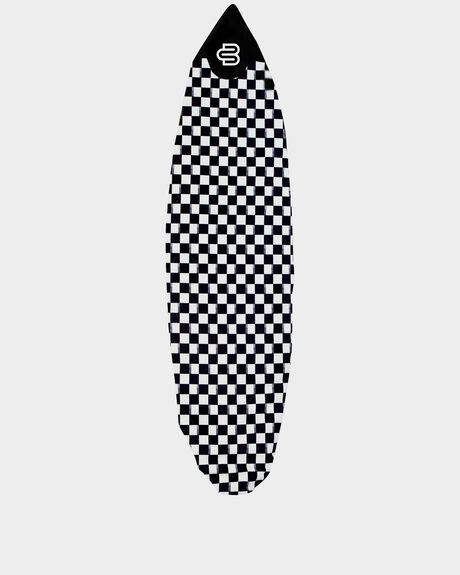 BLACK SURF ACCESSORIES BOARDSOX BOARD COVERS - CHECKSHORT5FT
