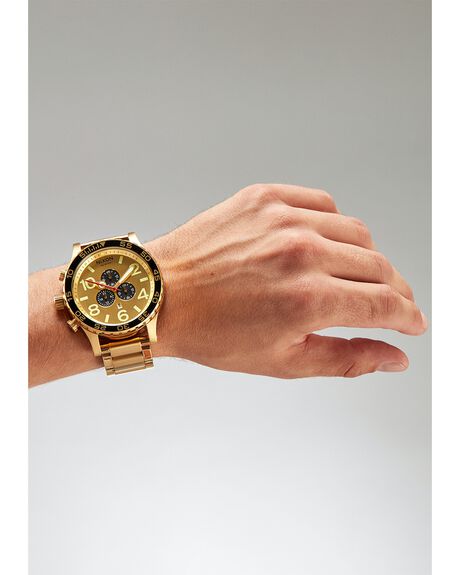 GOLD BLACK MENS ACCESSORIES NIXON WATCHES - A083-3192-00