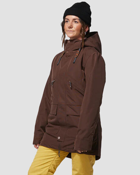 DEEP MAHOGANY SNOW WOMENS ROJO SNOW JACKET - W22RWOJ5222MAH