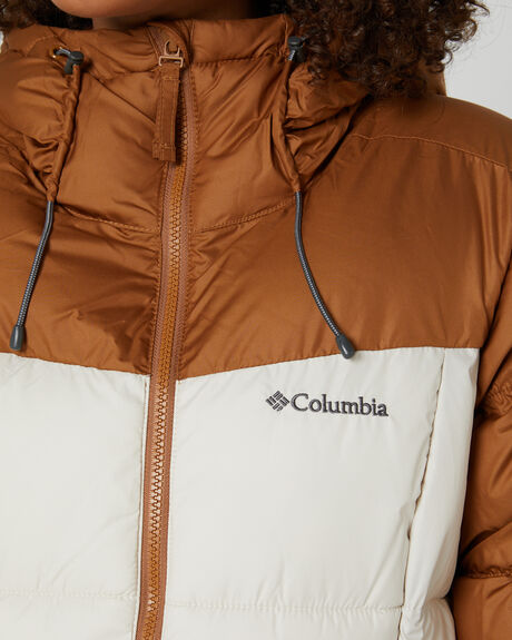 CAMEL BROWN / CHALK WOMENS CLOTHING COLUMBIA COATS + JACKETS - 2051371-224