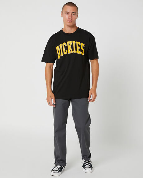 BLACK MENS CLOTHING DICKIES T-SHIRTS + SINGLETS - DM123-SS06BLACK