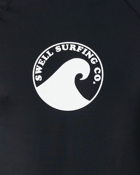 BLACK SURF MENS SWELL RASHVESTS - S5231052BLK
