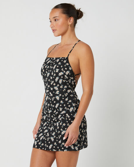 BLACK WOMENS CLOTHING RUSTY DRESSES - DRL1253-BLK