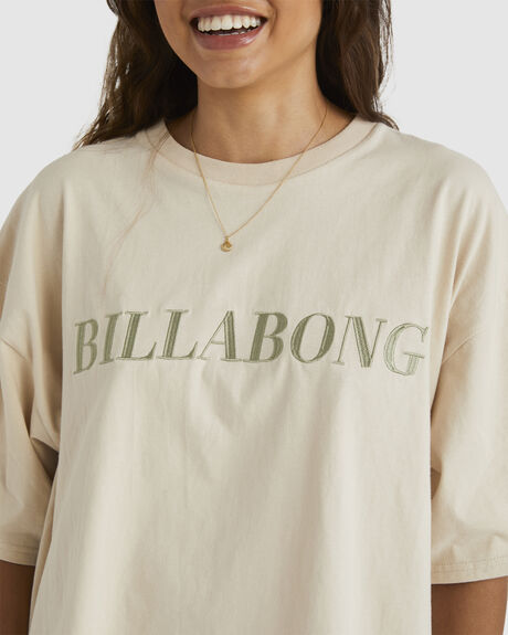 WHITE SAND WOMENS CLOTHING BILLABONG T-SHIRTS + SINGLETS - UBJZT00334-TDR0