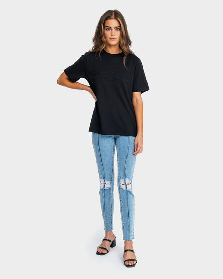 BLACK WOMENS CLOTHING ONEBYONE TEES - OBO-923-XS