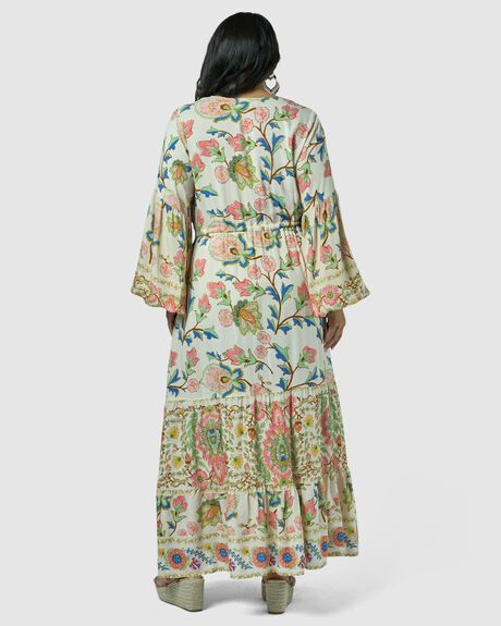 VINTAGE FLORAL WOMENS CLOTHING THE POETIC GYPSY DRESSES - CPSS24605001-10