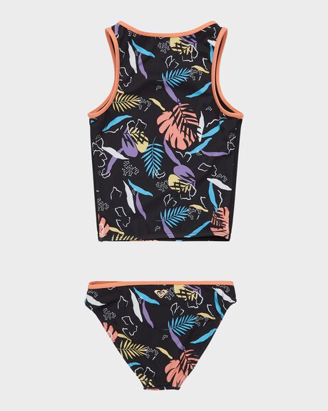 ANTHRACITE ACTIVE RG KIDS YOUTH GIRLS ROXY SWIMWEAR - ERGX203609-KVJ8