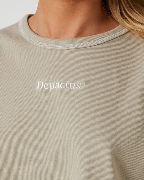 TAUPE WOMENS CLOTHING DEPACTUS T-SHIRTS + SINGLETS - DEWW23325TAP