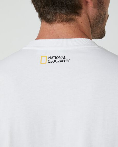WHITE MENS CLOTHING NATIONAL GEOGRAPHIC T-SHIRTS + SINGLETS - N232UTS541010090