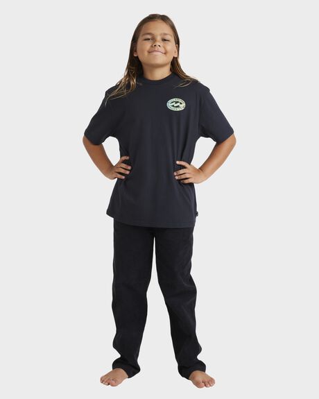 DARK NAVY KIDS YOUTH BOYS BILLABONG T-SHIRTS + SINGLETS - UBBZT00294-KTW0