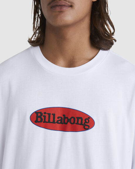 WHITE MENS CLOTHING BILLABONG T-SHIRTS + SINGLETS - UBYZT00546-WHT