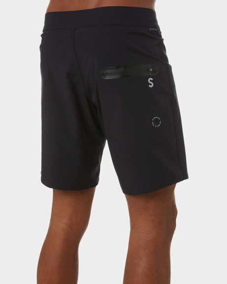 BLACK MENS CLOTHING STAY BOARDSHORTS - SBO-19106BLK