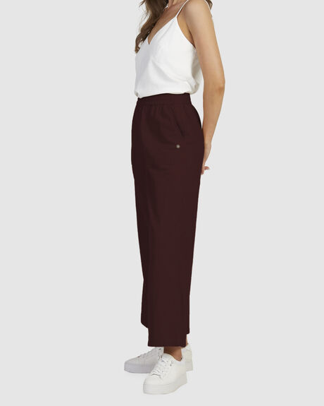BITTER CHOCOLATE WOMENS CLOTHING ROXY PANTS - URJNP03060-RSY0
