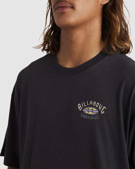 BLACK MENS CLOTHING BILLABONG T-SHIRTS + SINGLETS - UBYZT00498-BLK