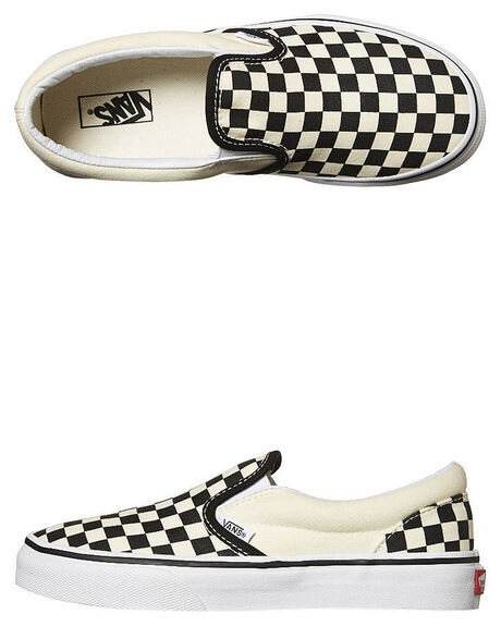 Vans Classic Slip On Shoe - Youth - Black White Check | SurfStitch