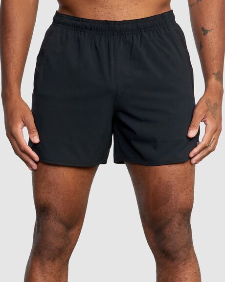 BLACK MENS CLOTHING RVCA SHORTS - AVYWS00227-BLK