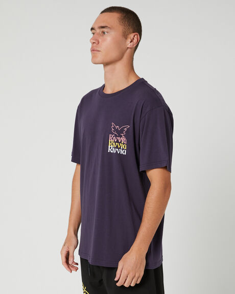NAVY MENS CLOTHING RIVVIA PROJECTS GRAPHIC TEES - RTE-22403NVY