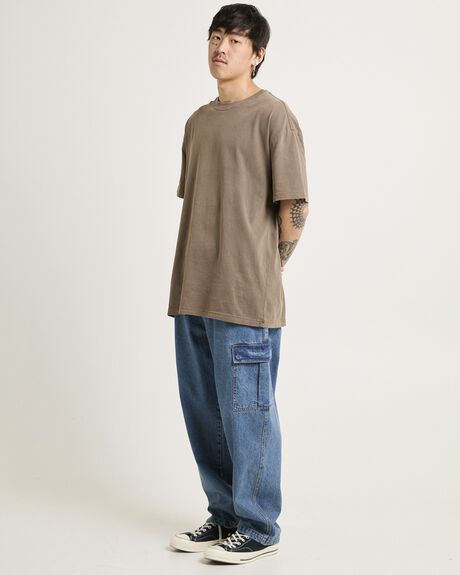 BROWN MENS CLOTHING GENERAL PANTS CO. BASICS T-SHIRTS + SINGLETS - GPMW24100-BRN