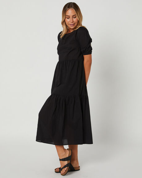 BLACK WOMENS CLOTHING THE HIDDEN WAY DRESSES - HWWW23434BLK