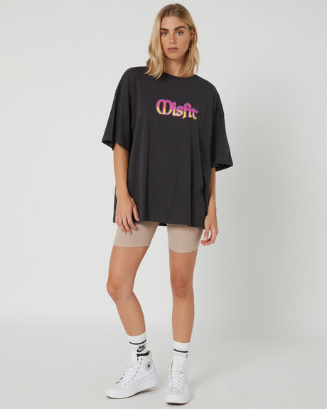 BLACK WOMENS CLOTHING MISFIT TEES - MT135005BLK