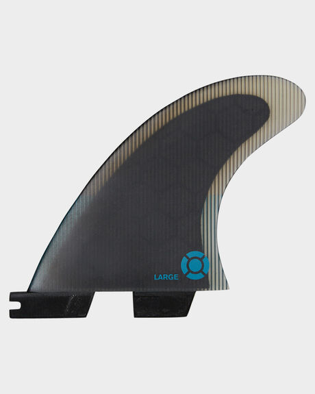 TEAL BLACK SURF ACCESSORIES FCS FINS - FPER-PC04-RS-RTEABK