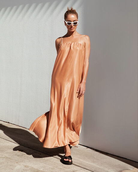 RUST WOMENS CLOTHING THE HIDDEN WAY DRESSES - H8232481RST