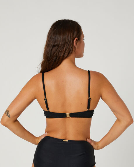 BLACK WOMENS SWIMWEAR TIGERLILY BIKINI TOPS - T521202BLK